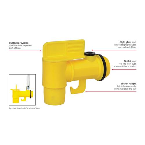 2 Drum Faucet With Sight Glass Macnaught Macnaught